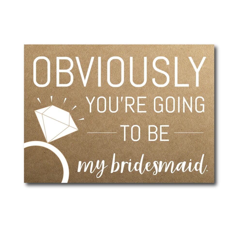 Honest Bridesmaid Ask CardHonest Bridesmaid Ask Card