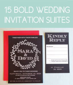15 Bold Wedding Invites for the Modern Bride