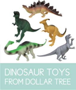 Dinosaur Toys from Dollar Tree for extra decor