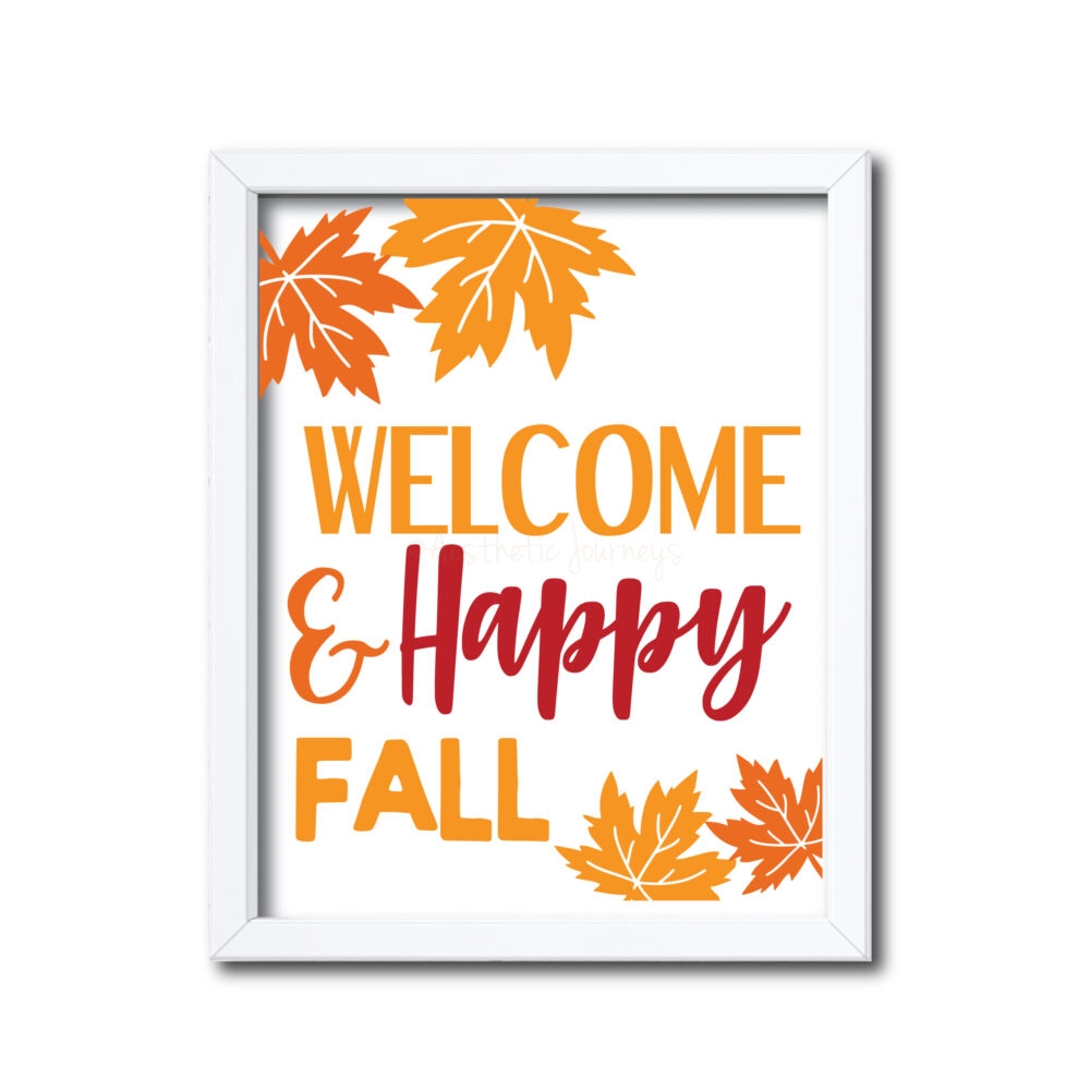 Happy Fall Printable Sign