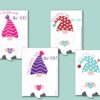 valentine gnome cards