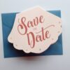Shell-Shaped Save the Date