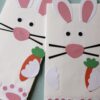 Easter Bunny Bags on teal background