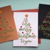 Printed Very Merry Christmas Cards