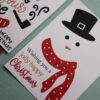 Printed Snowman Christmas Cards