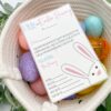 note from the easter bunny on easter basket