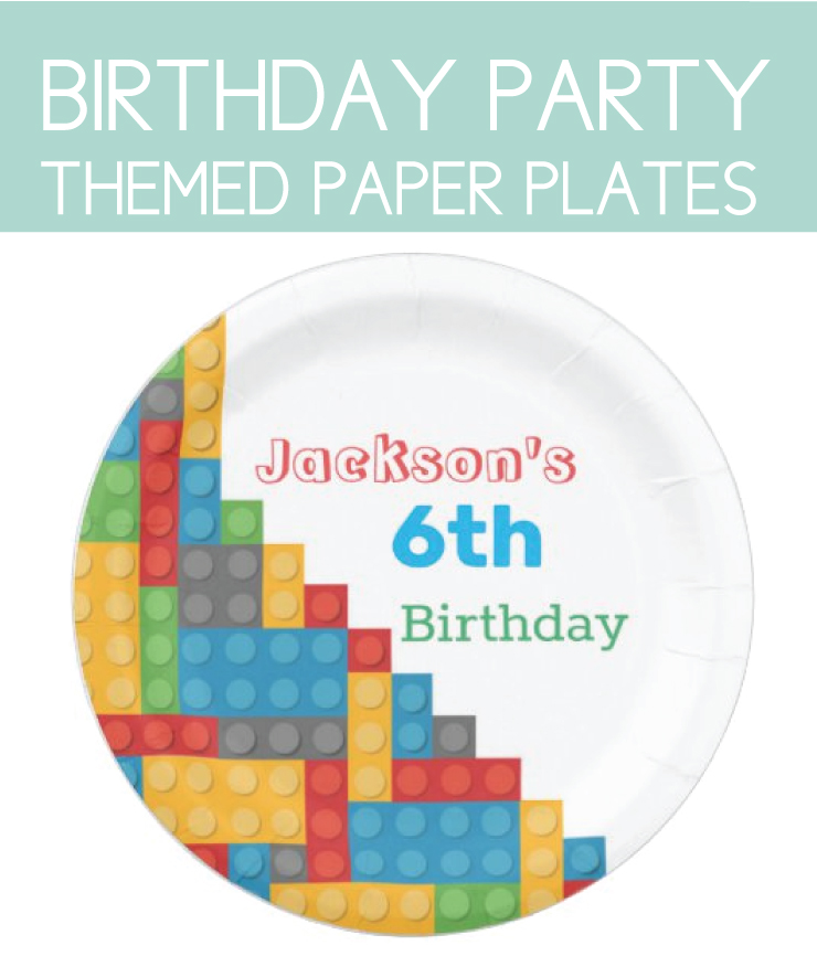 Personalized party plates