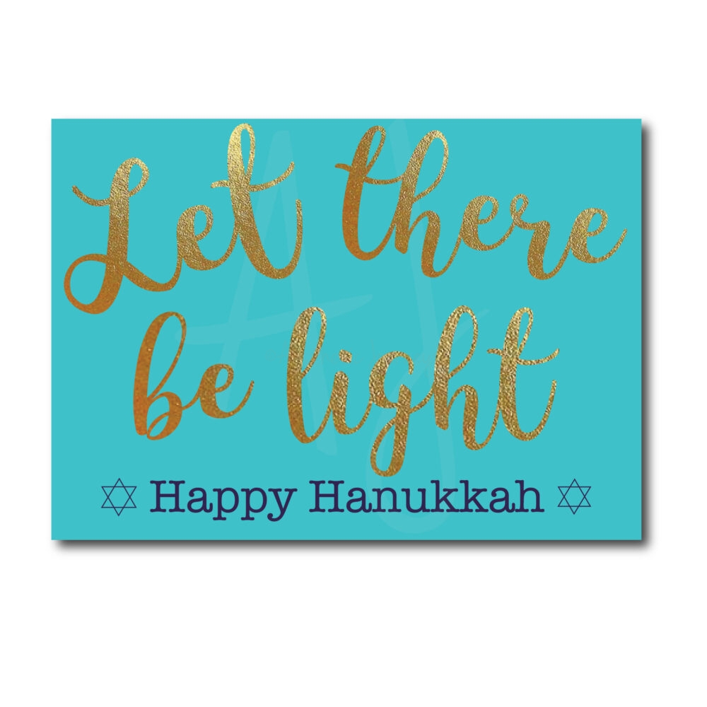 Let There Be Light Hanukkah Card