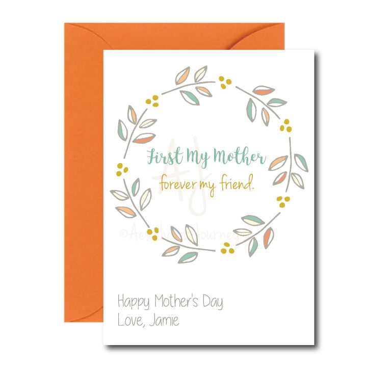 Friend Themed Card for Mom
