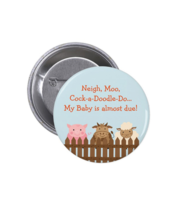 Farm Animal Button for Mom
