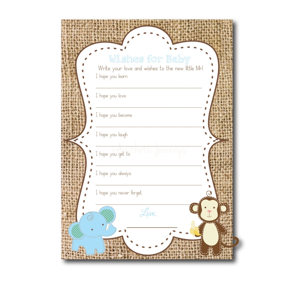 Wishes for Baby Shower Game