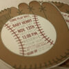 Baseball Baby Shower Invitation with Envelopes | Printed Invites and Color Envelopes | Glove Shape nvite