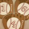 Baseball Themed Milestone Stickers | Set of 12 Stickers | Baby Shower Gift | With or Without Customization