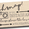 Printable Instagram Sign For the Wedding Reception