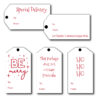 Red and White Christmas Tags