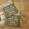 Rustic Burlap and Lace Photo Magnet Save the Date | Save the Date Magnet or Card with Envelopes Included | Set of 5 Save the Dates